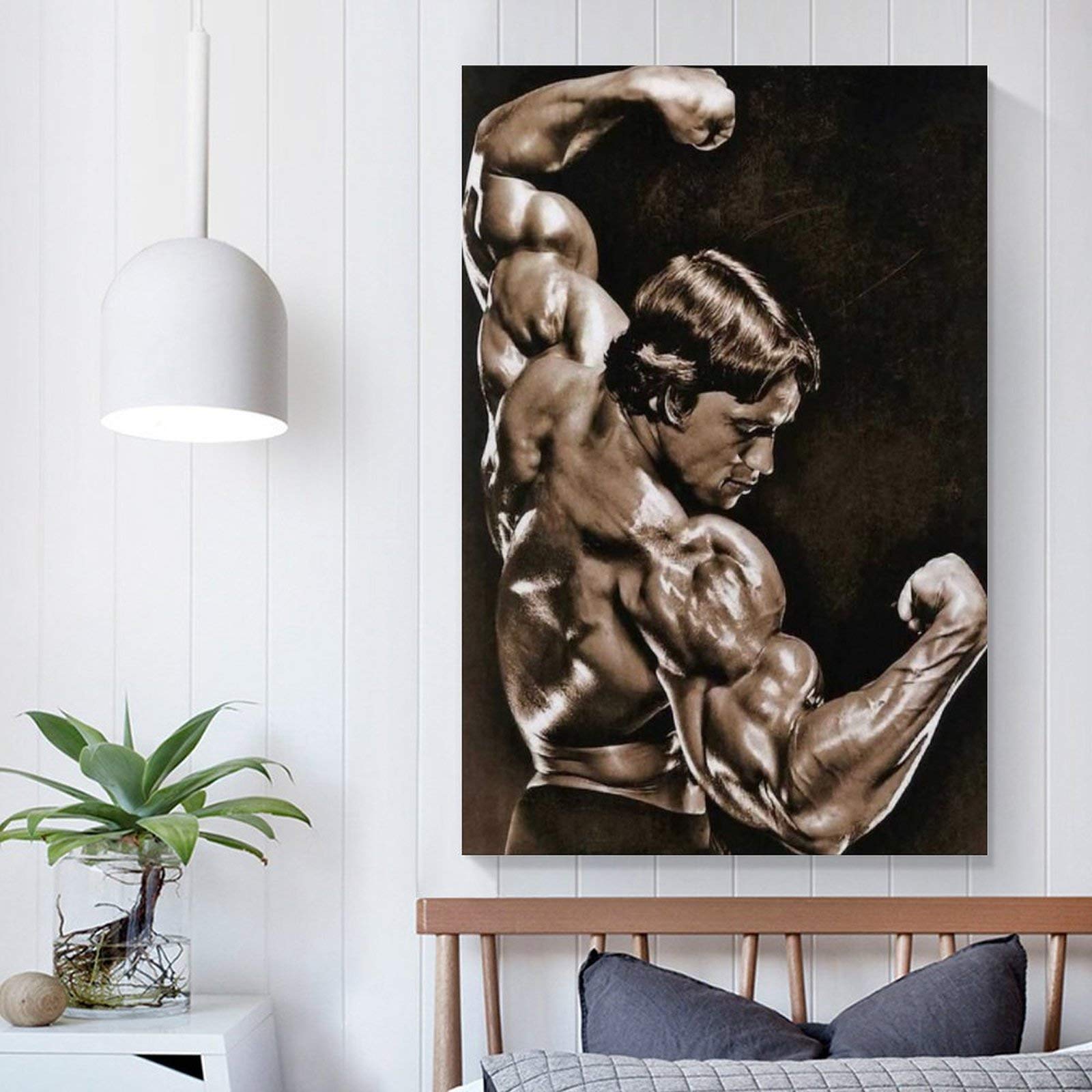 ZXCM Arnold Schwarzenegger Poster Vücut Geliştirme Yaş Kanvas